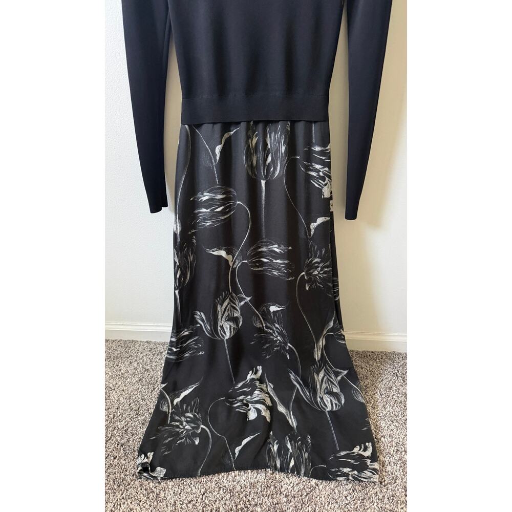 Ted Baker London Alettaaa Knit bodice long sleeve midi dress women's size 0 - Picture 5 of 8